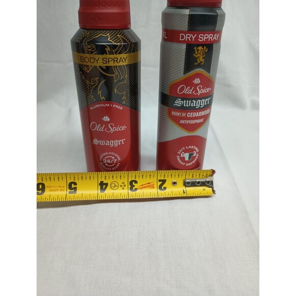 Lot Of 2 Old Spice Swagger Antiperspirant & Body Spray 5.1 & 4.3 Oz Whole Body - Picture 5 of 5